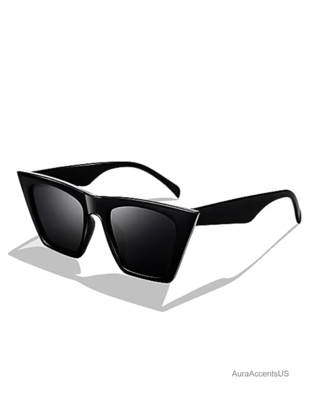 FEISEDY Retro Cat Eye Sunglasses UV400 Lightweight Acetate Full-Frame